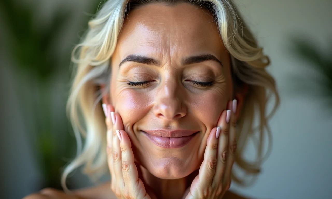 O Peixinho Revigorante: pose de ioga facial.