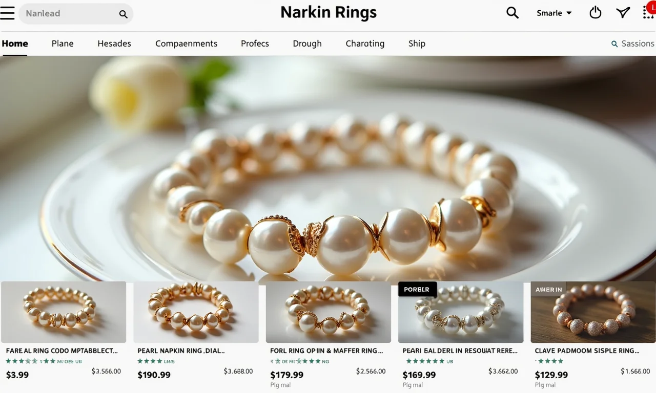 Onde comprar porta guardanapos de pérolas prontos.