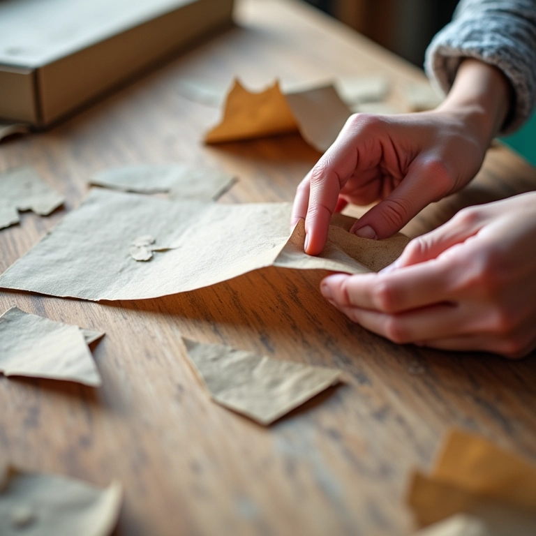 Passo a passo de como fazer embalagem de doce com papel reciclado.