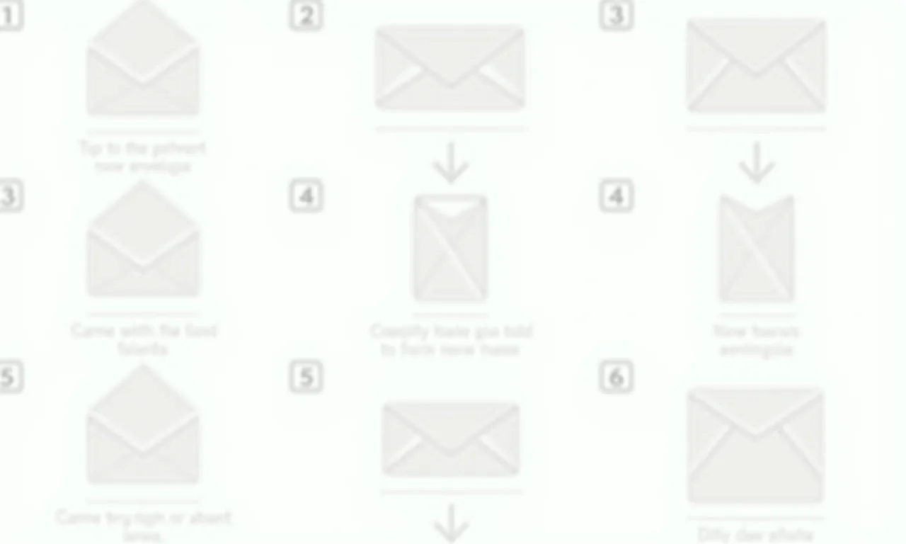 Passo a passo para um envelope perfeito.