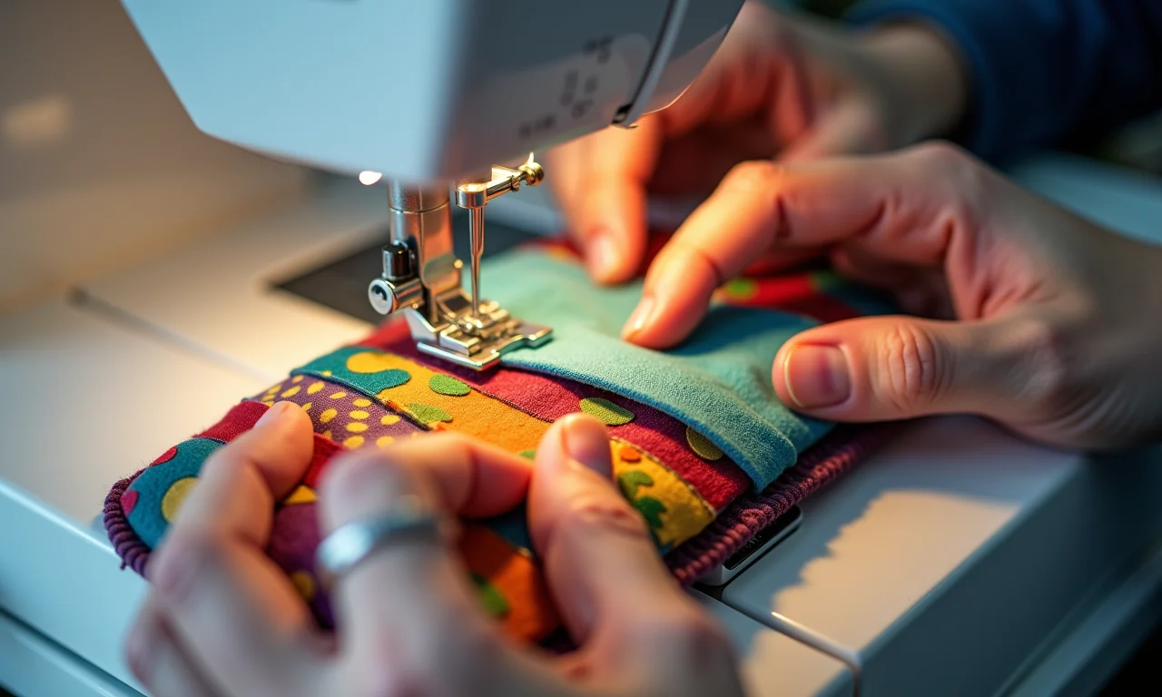 Passo a passo simplificado para costurar um porta-óculos colorido.