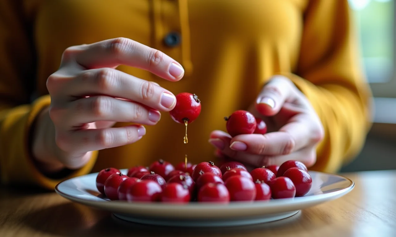 Pessoa verificando nível de açúcar no sangue com bilimbi.