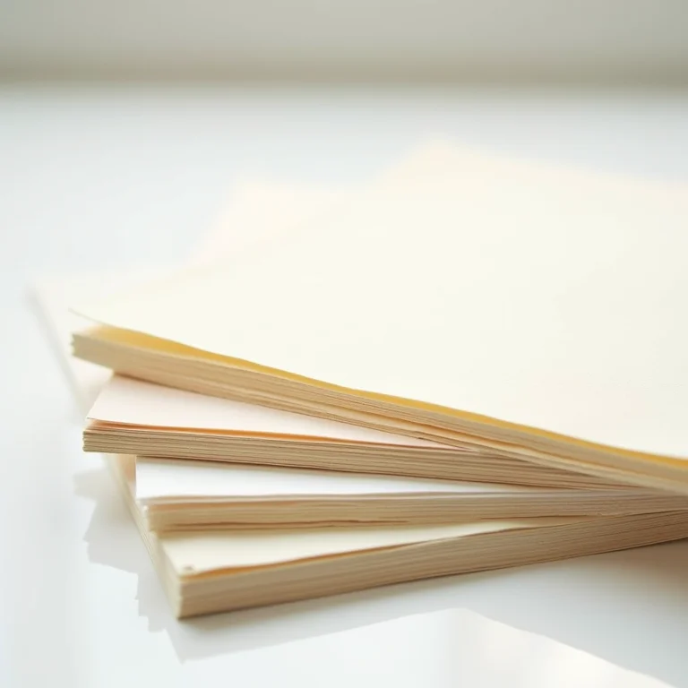 Pilhas de papéis para aquarela com diferentes texturas