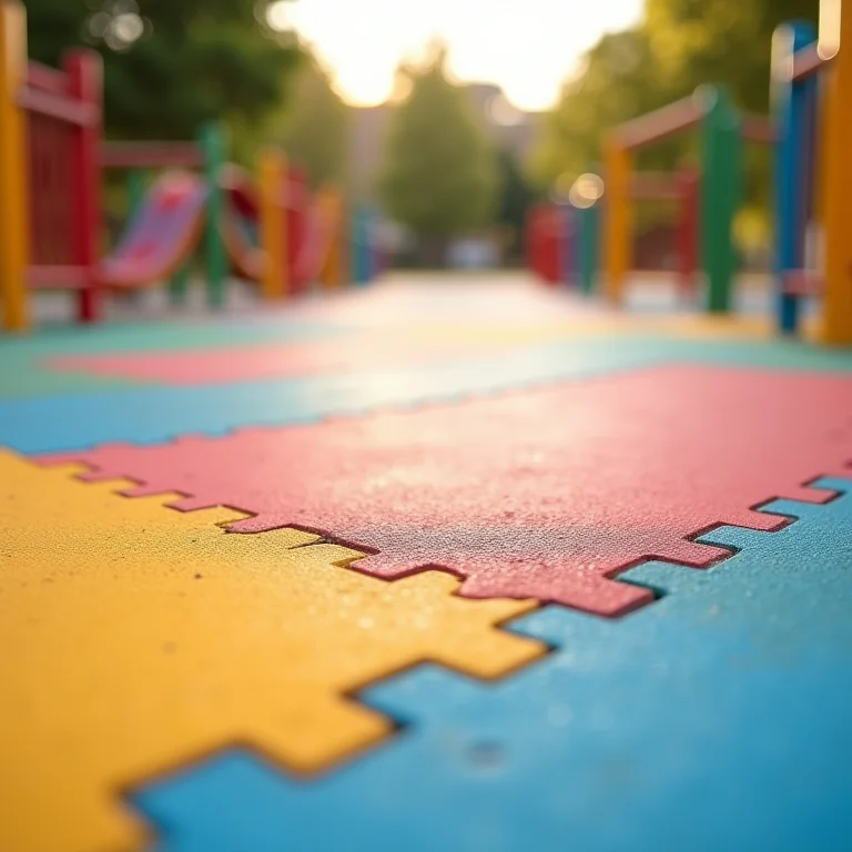 Piso drenante de borracha colorido