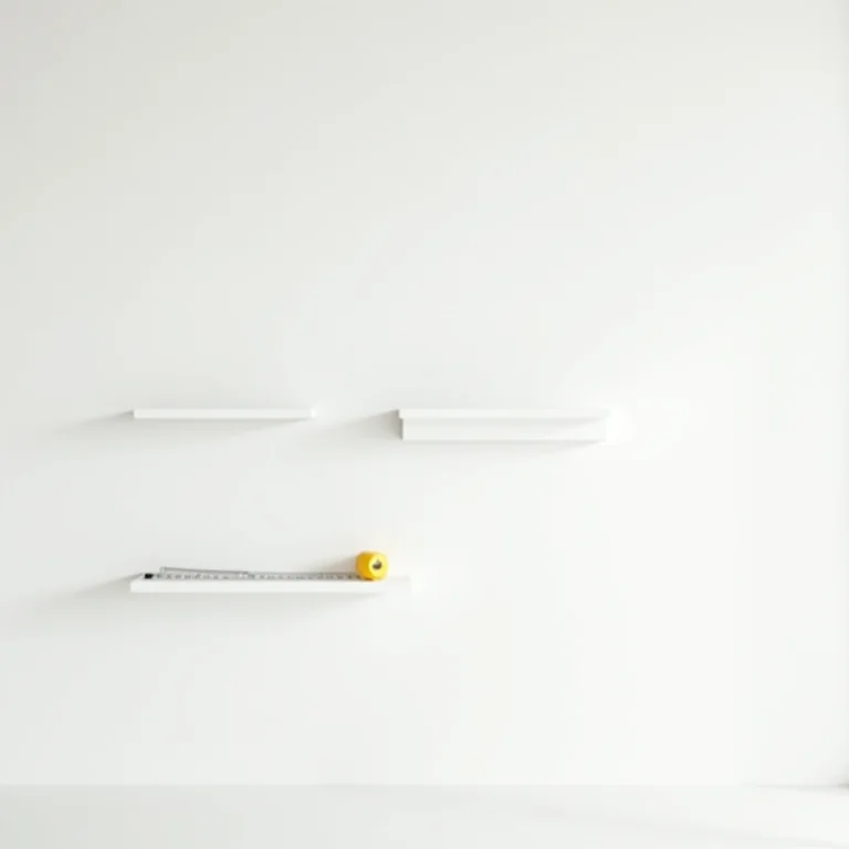 Planejamento de espaço para prateleiras suspensas