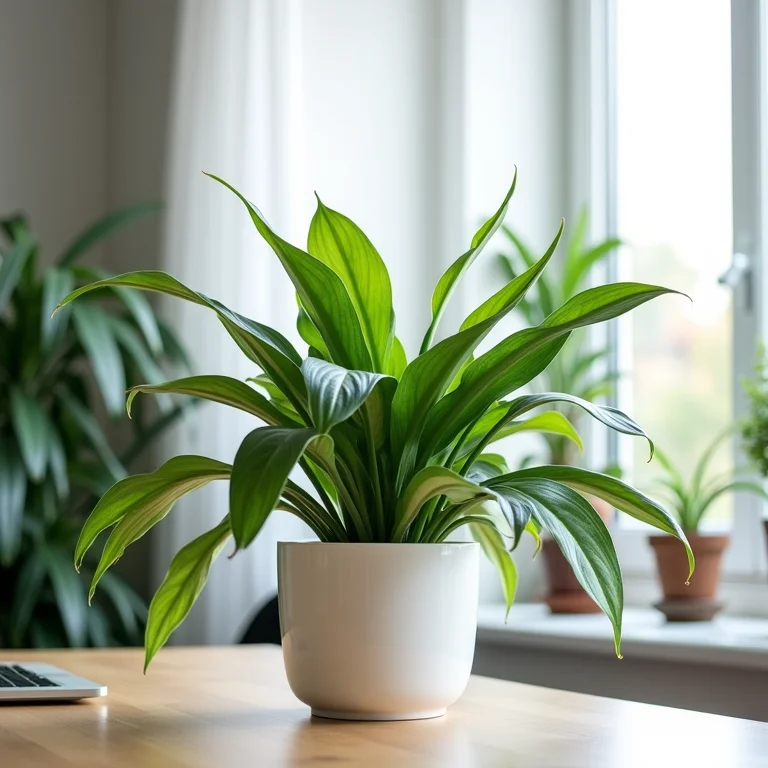 Plantas que purificam o ar do escritório.