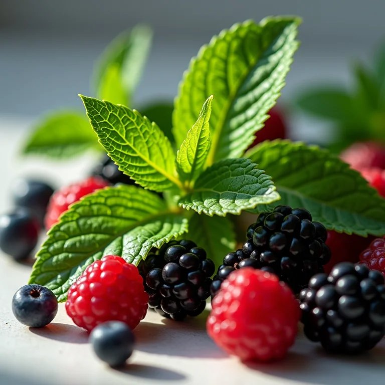 Poder antioxidante da hortelã e frutas vermelhas