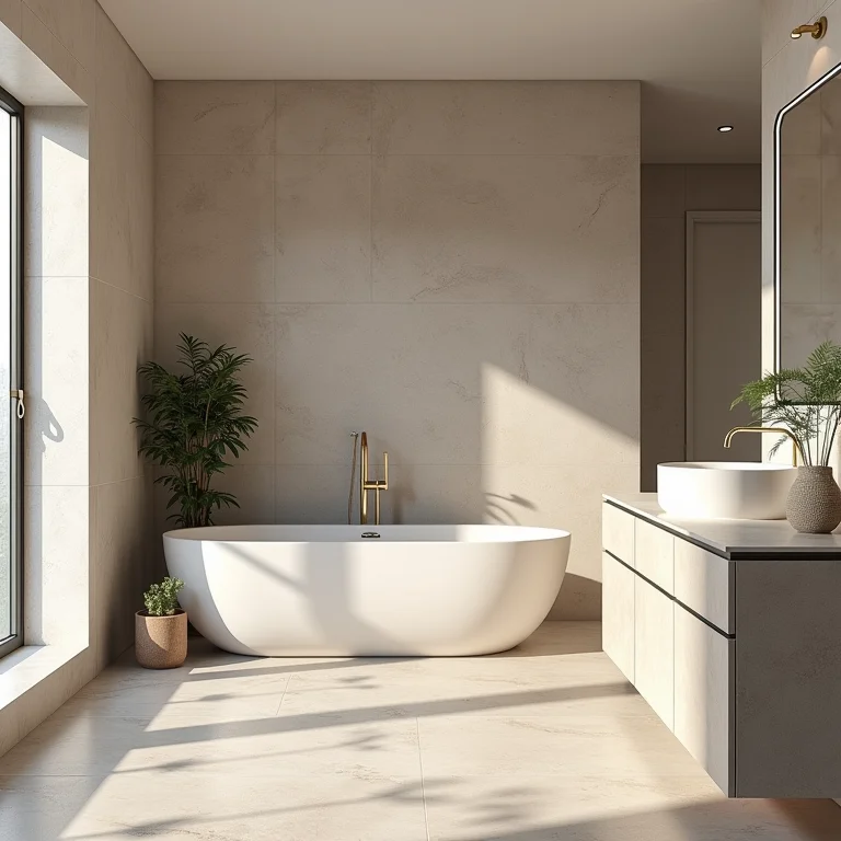 Porcelanato Calacata em diferentes ambientes da casa