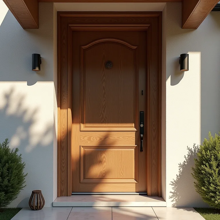 Porta de Angelim resistente para área externa