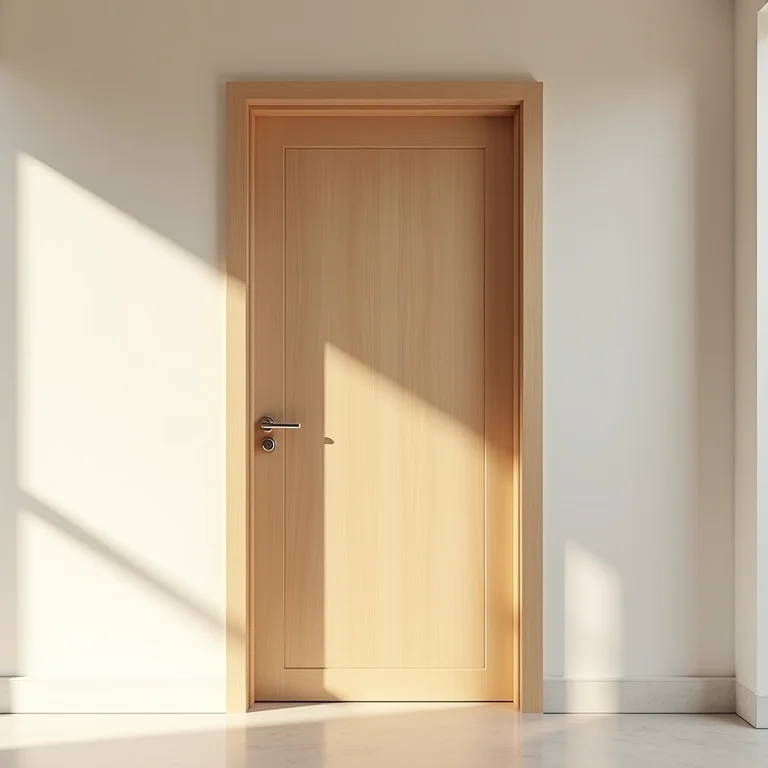 Porta de Cedro leve e elegante para ambientes internos