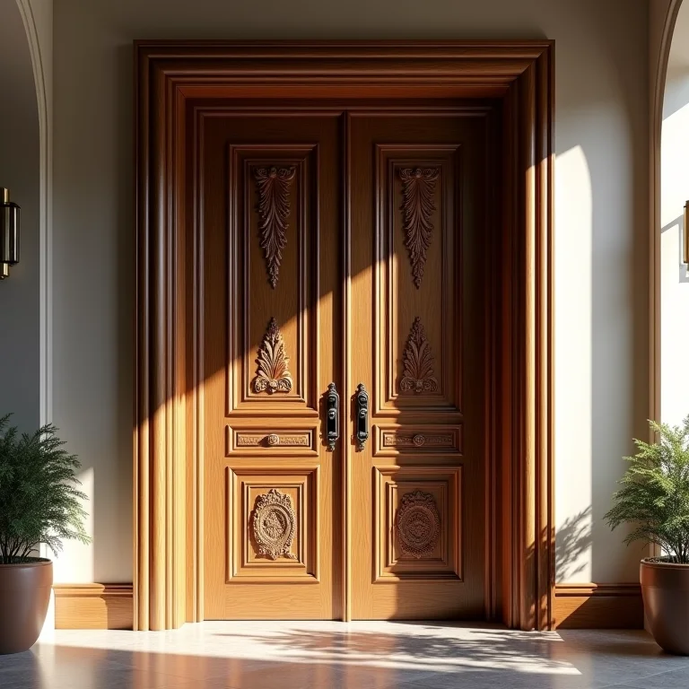 Porta de Mogno luxuosa para projetos especiais