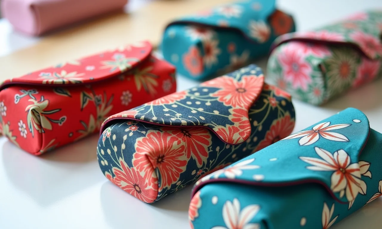 Porta-óculos com tecidos estampados que dão um up no visual.