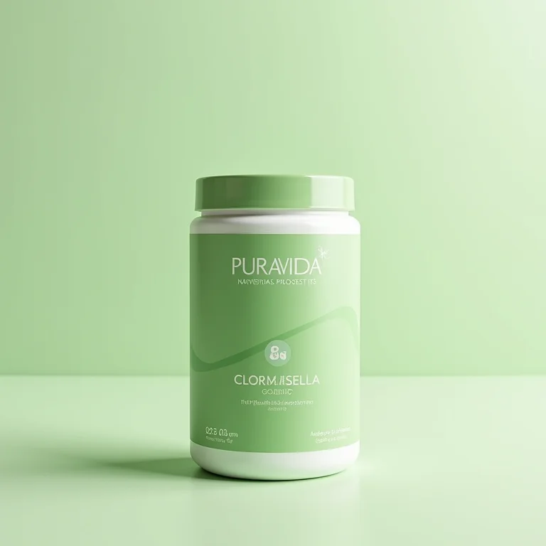 Pote de suplemento Puravida Clorella.