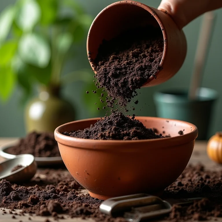 Preparando o solo para plantar ervas