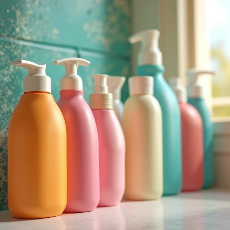 Produtos de cabelo variados.