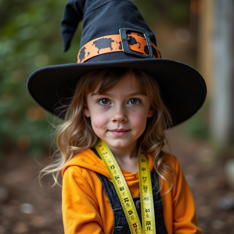 Qual o tamanho ideal do chapéu de bruxa para crianças?