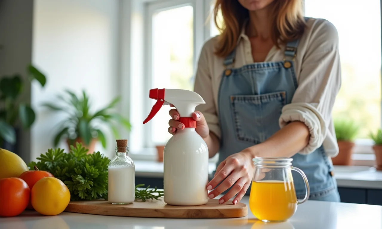 Receitas caseiras de produtos de limpeza ecológicos.