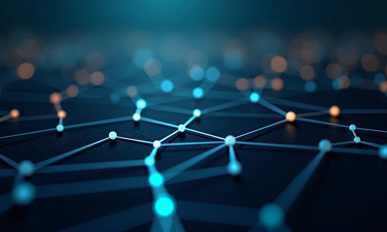 Rede de links internos e externos conectando páginas da web.