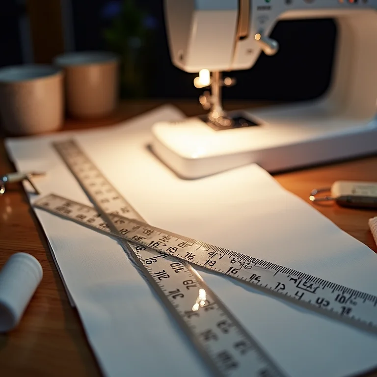 Régua para pregas Prym em close.