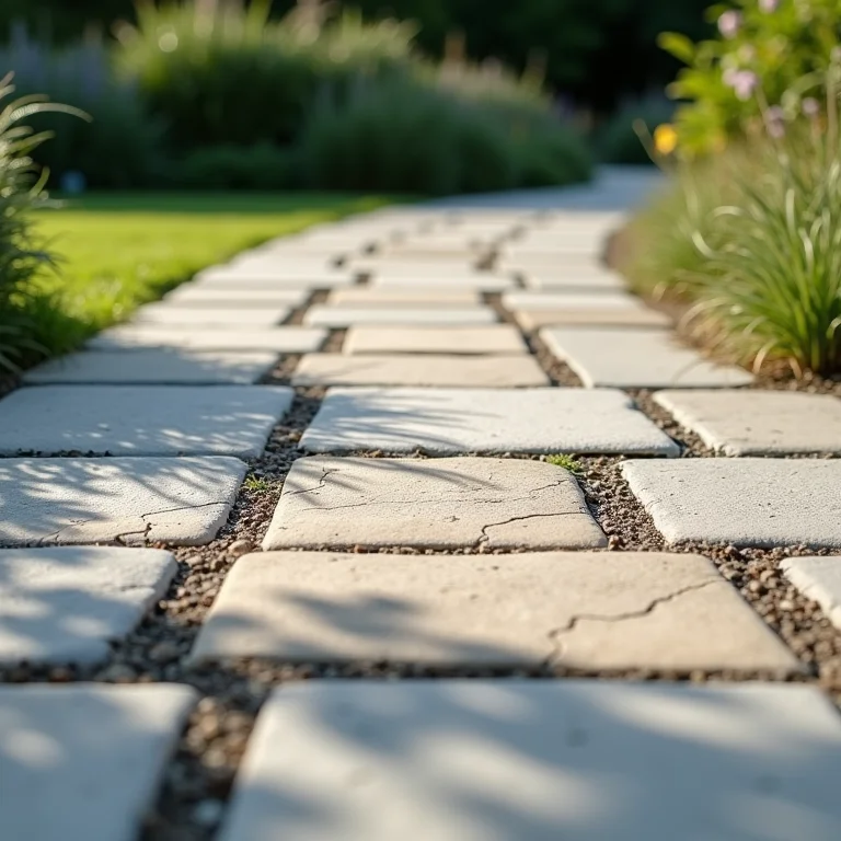 Revestimentos de jardim de diferentes tamanhos