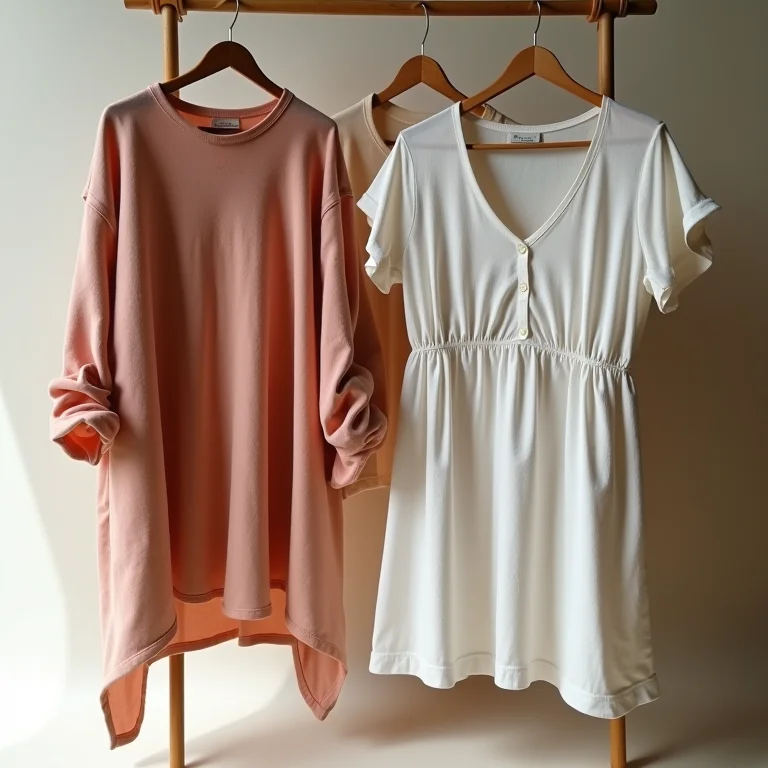 Roupas de viscose com design moderno da C&A.