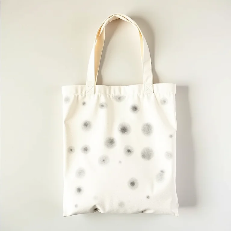 Sacola de algodão com estampa tie dye de bolinhas