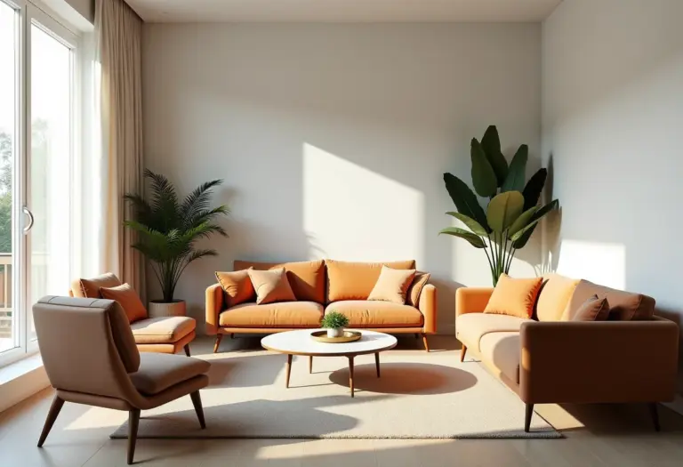 Sala de estar com decoração que mistura móveis herdados e toques modernos