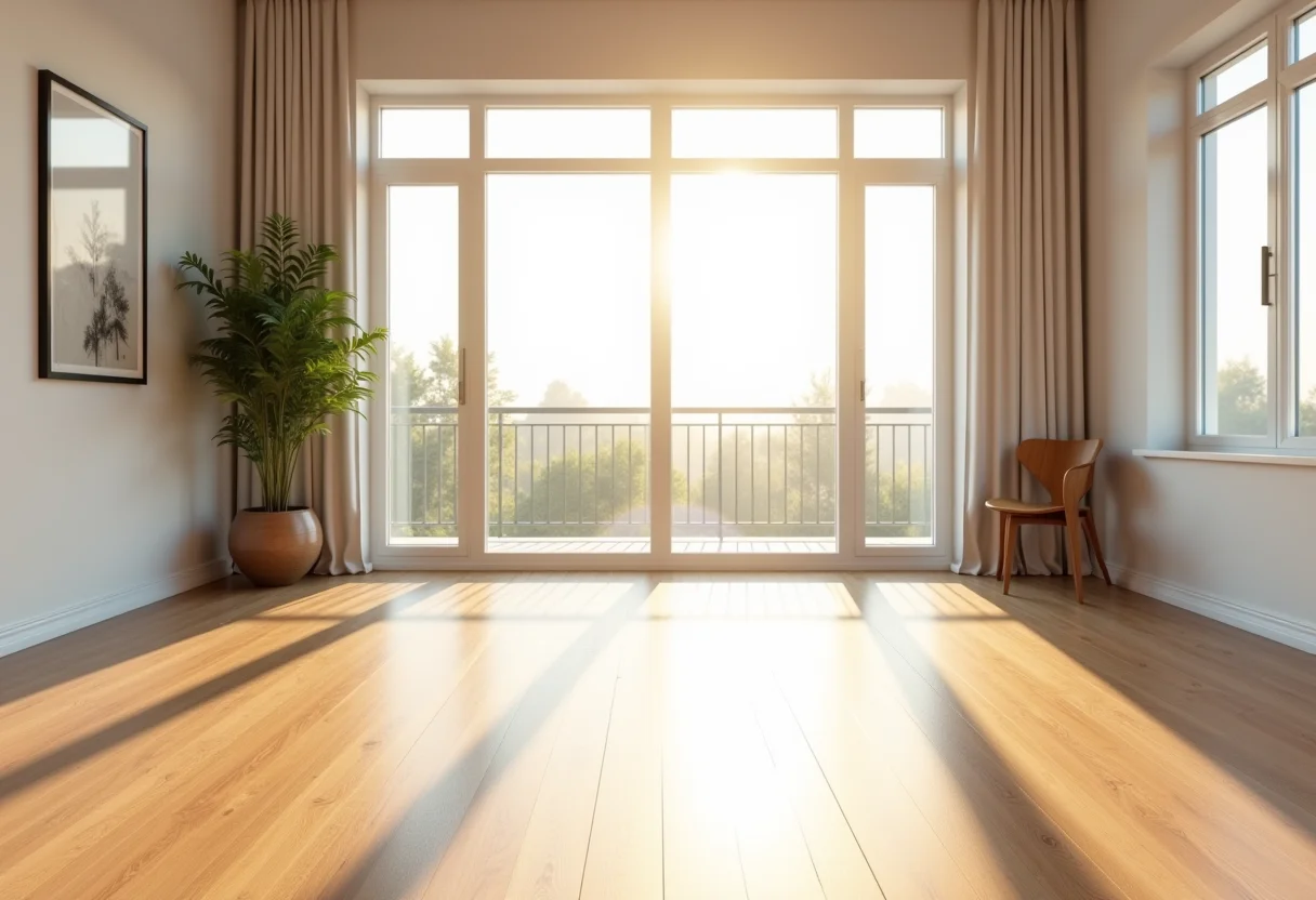 Assoalho Beneficiado: O guia definitivo para escolher sem erro Sala de estar moderna com assoalho de madeira beneficiado.