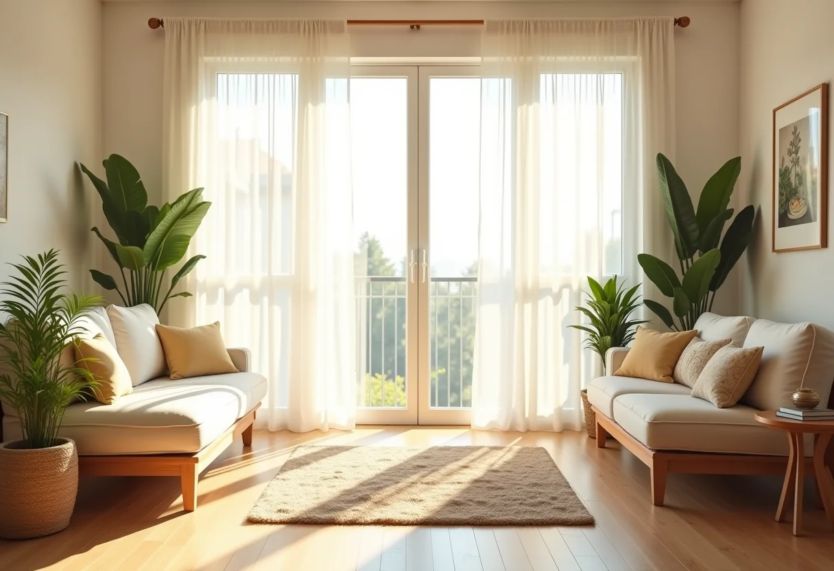 Casa organizada em 30 minutos? Veja o método secreto! Sala de estar organizada e iluminada com luz natural