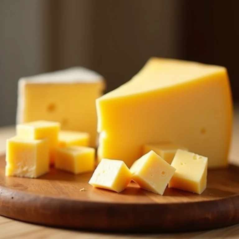 Seleção de queijos para fondue.