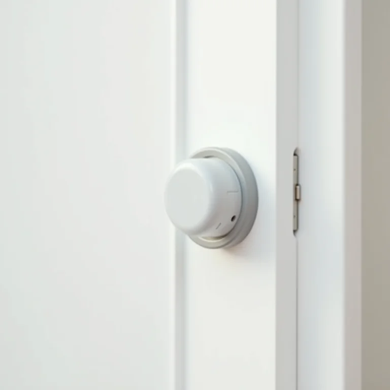 Sensor e imã desalinhados na porta.