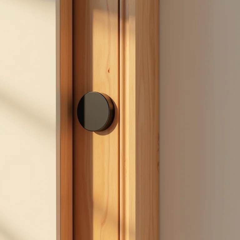 Sensor magnético instalado em superfície irregular.