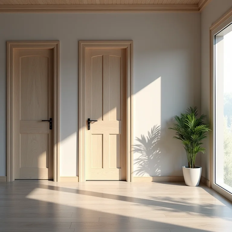 Showroom com diversos modelos de portas de alumínio ALUPORTAS