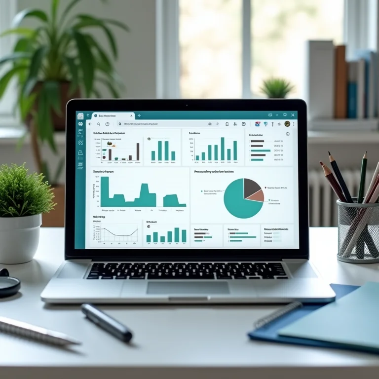 Simulador de notas do Enem aberto em um laptop