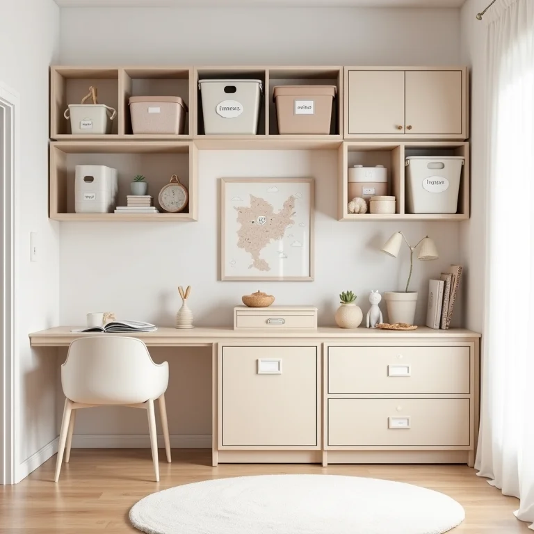 Soluções de armazenamento inteligente para quarto infantil