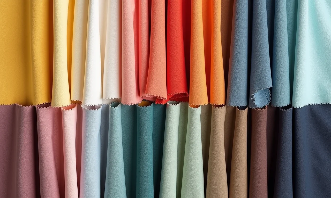 Tabela de tendências: tecidos da moda 2025.