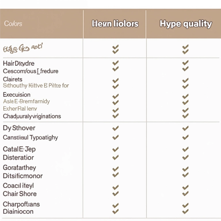 Tabela resumo de penteados fáceis.