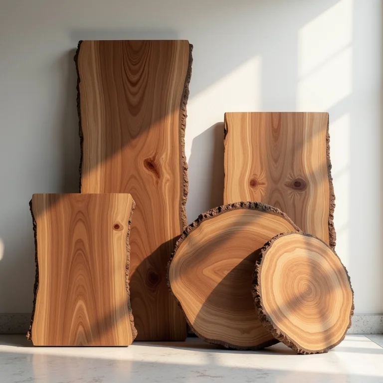 Tamanhos e formatos de bancadas de madeira de demolição