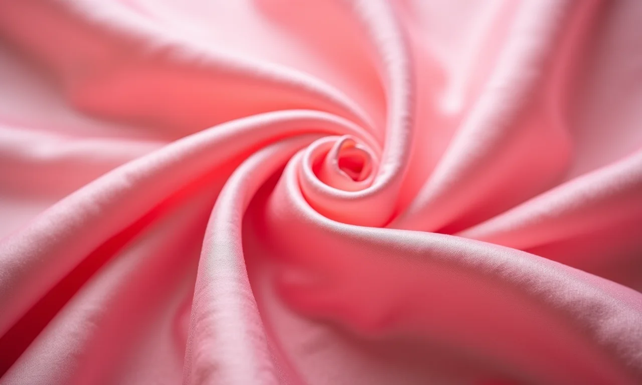 Tecido rosa delicado tingido com beterraba.