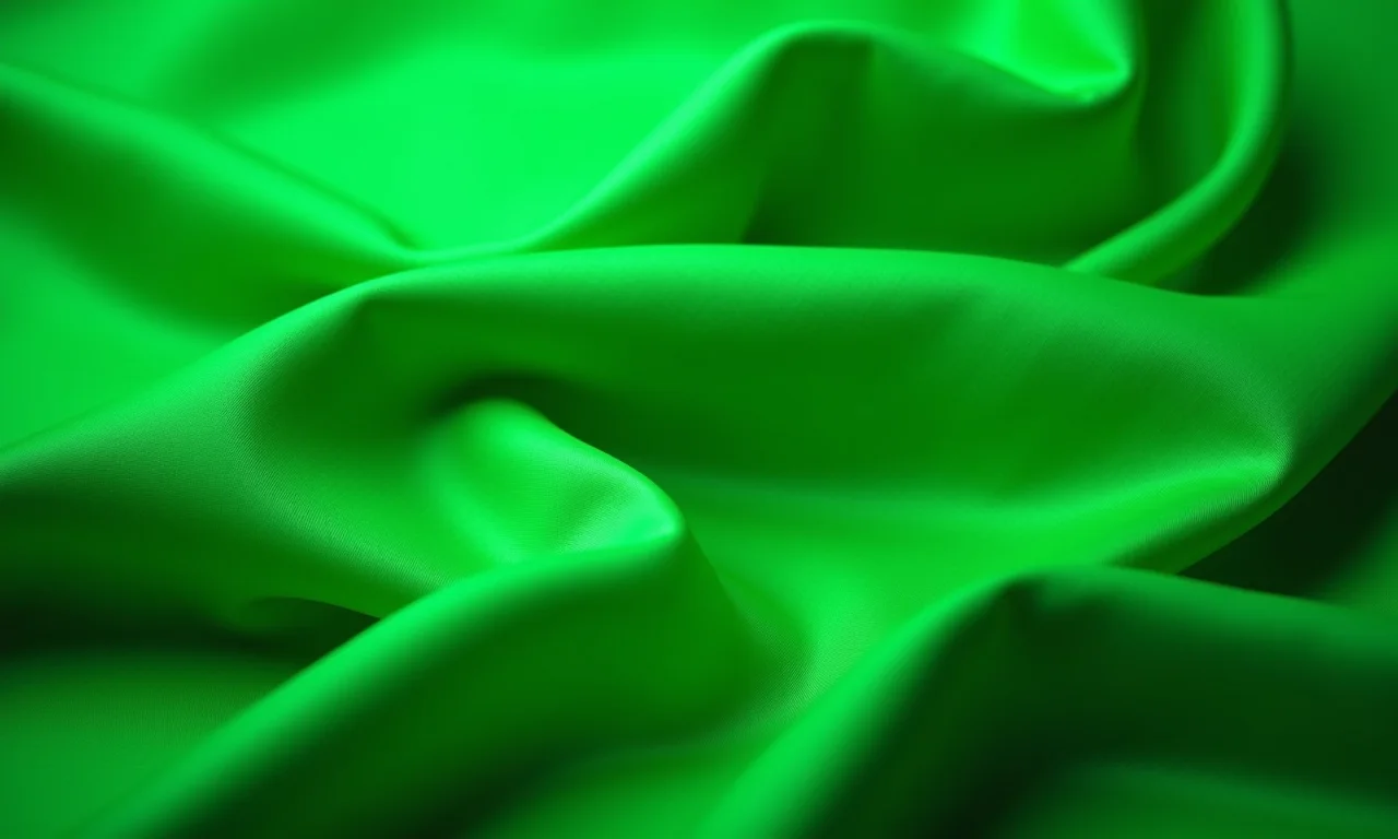 Tecido verde sereno tingido com espinafre.