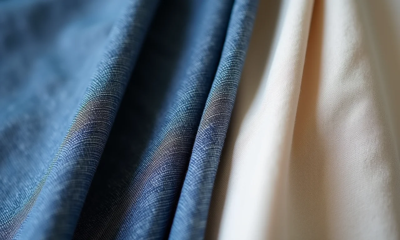 Tecidos duráveis para avental de cozinha: jeans, linho, algodão.