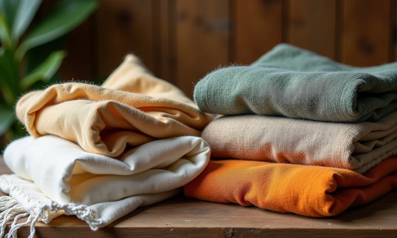 Tecidos naturais ideais para tingimento: linho, algodão, cânhamo.