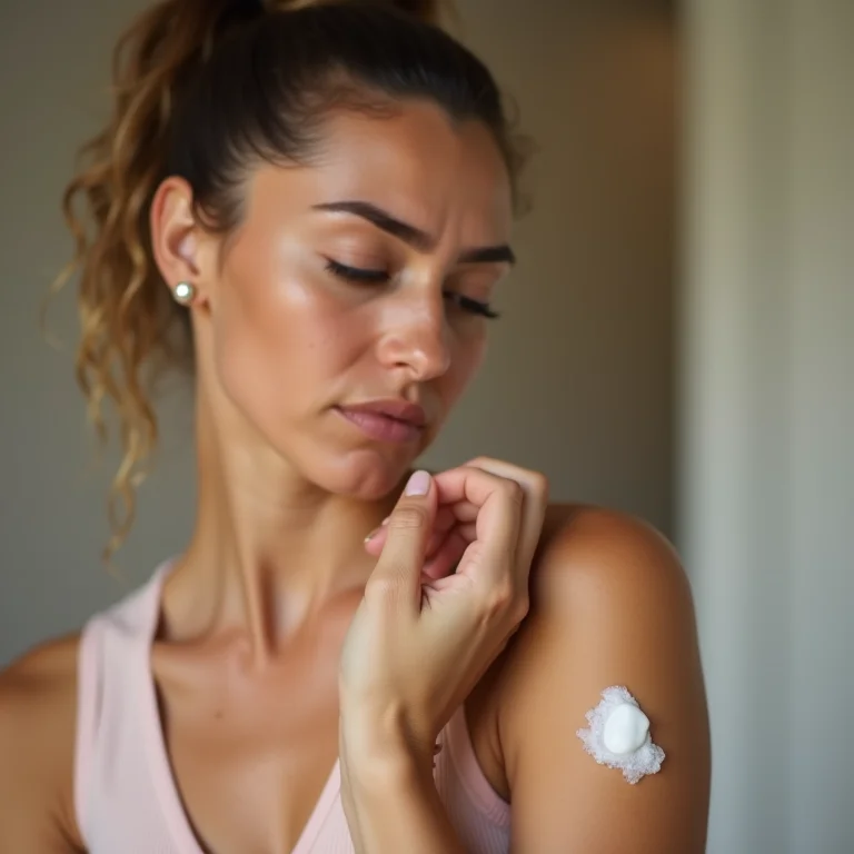 Teste de alergia a hidratante natural