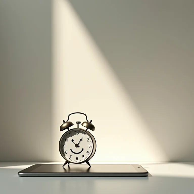 Timer sorrindo ao lado de um tablet