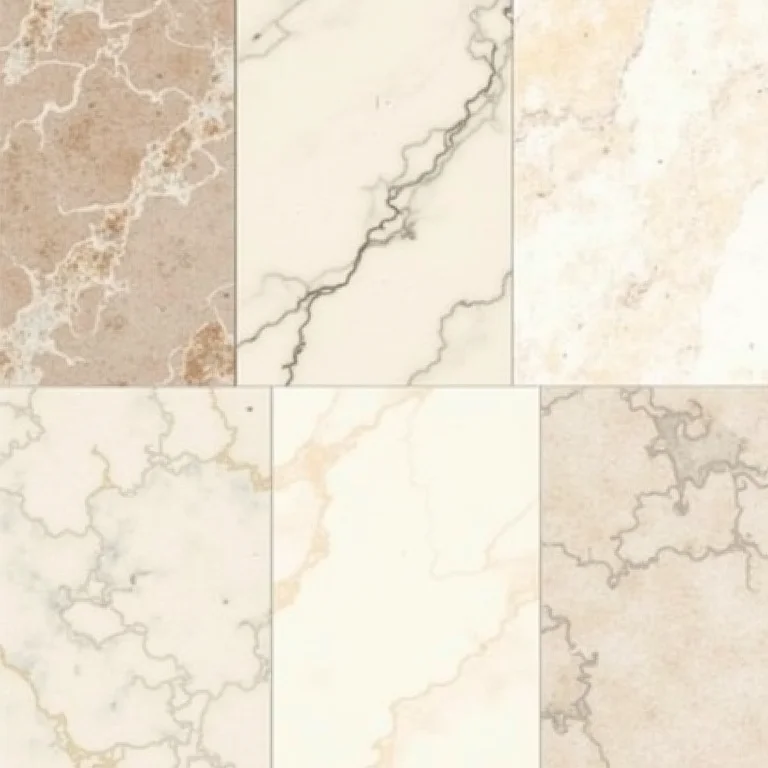 Tipos de mármore travertino para banheiros, variedade de cores e texturas