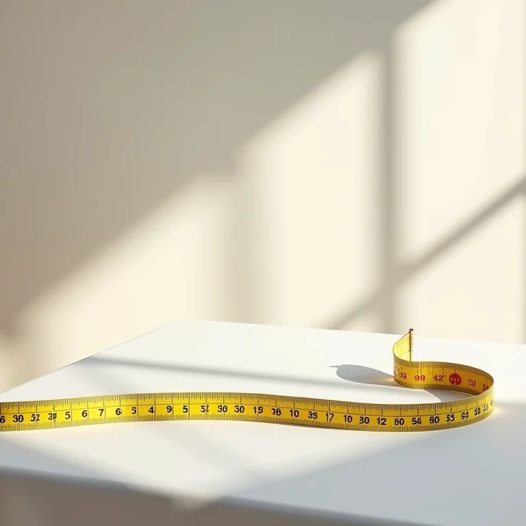 Toalhas de mesa de diferentes tamanhos com uma fita métrica