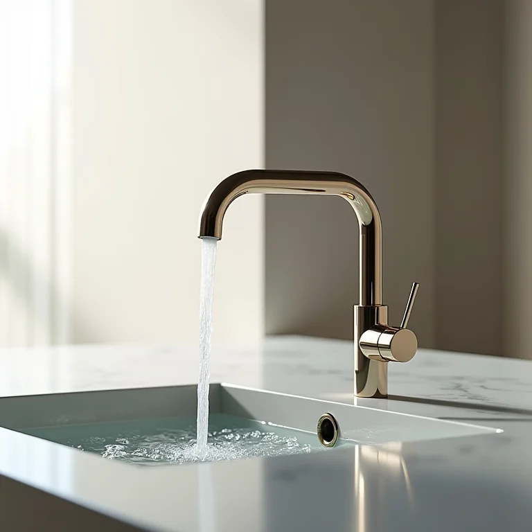 Torneira cascata de bancada moderna