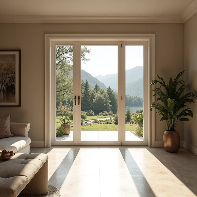 Valorização do imóvel com porta pivotante de alumínio