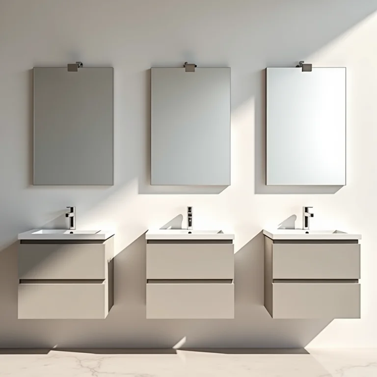 Variedade de gabinetes de banheiro 60x40 com cuba embutida