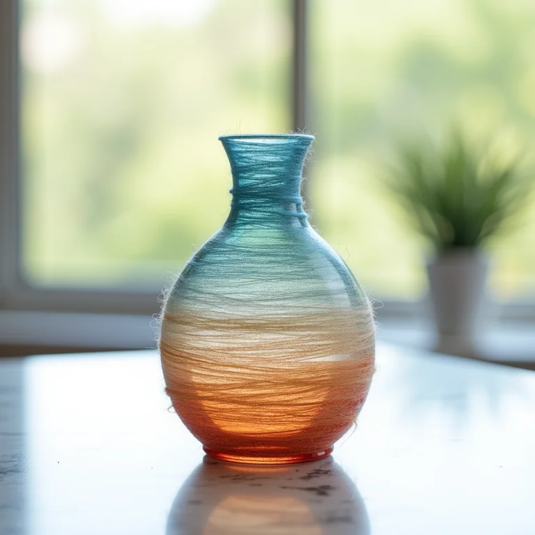 Vaso com efeito degradê, decoração elegante e sofisticada